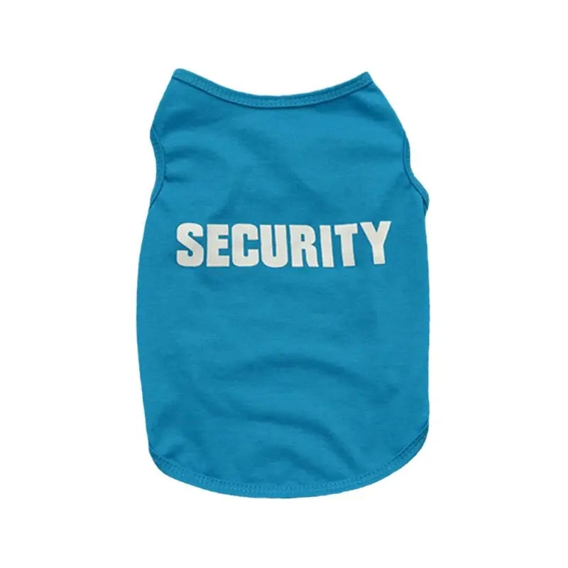 08-Costumino con scritta security per animali di piccola taglia.