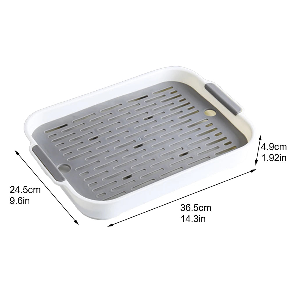 15-Double-Layer Hygienic Litter Box for Cats and Rabbits