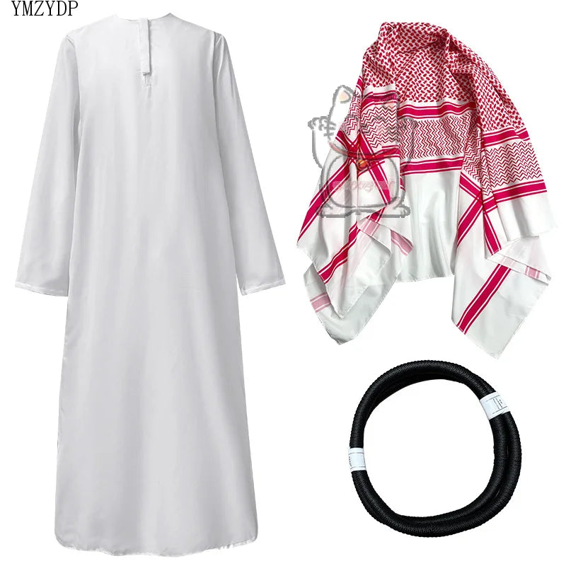 90-Costume Sceicco Arabo Deluxe: Vestito Carnevale e Halloween Adulto