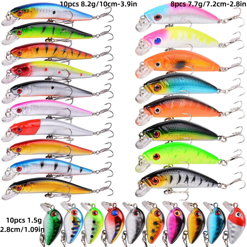 26-Fishing Lures Kit esche artificiali