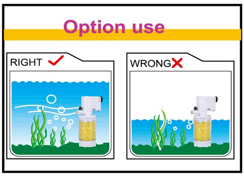 25-3 in 1 Multifunction Aquarium Filter Pump 220V – Filtration, Oxygenation and Circulation.
