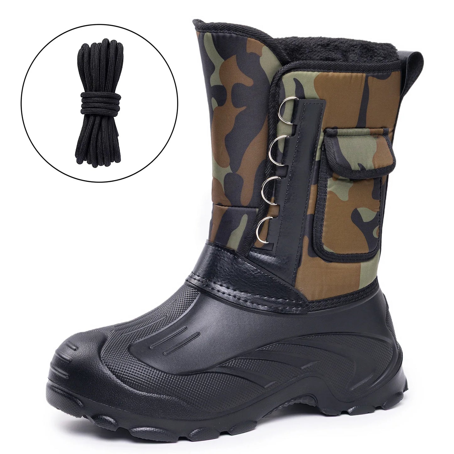 00-Stivali in cotone slip-on antiscivolo impermeabili.