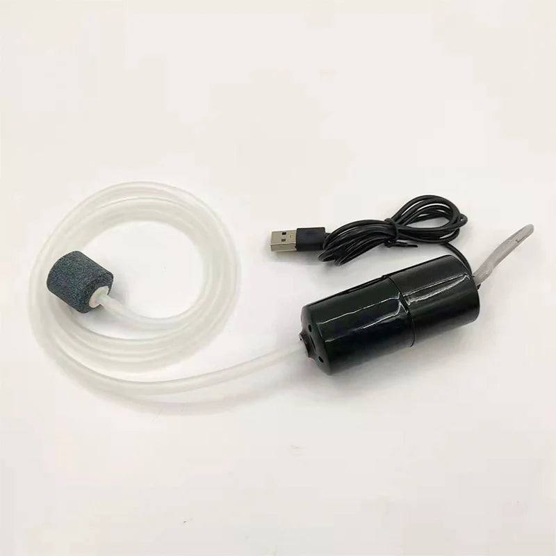 25-Portable Aquarium Air Pump – Mini USB Oxygenator