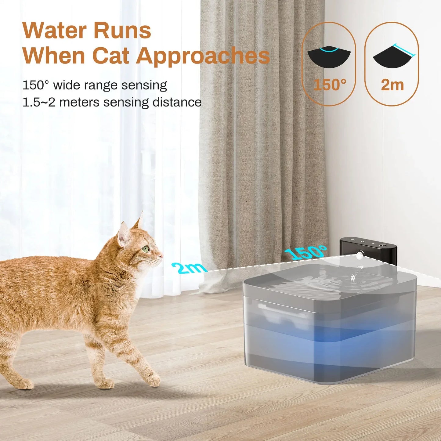 001-Automatic Water Dispenser for Cats – Wireless &amp; Smart