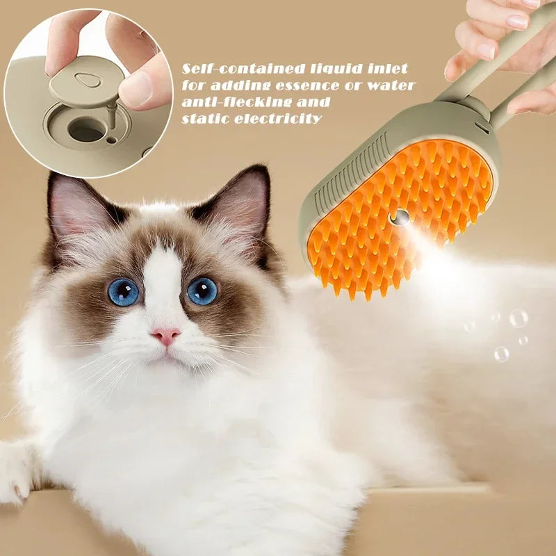 13-Steam Brush for Dogs and Cats – Cleaning, Massage, and Wellness 🐾