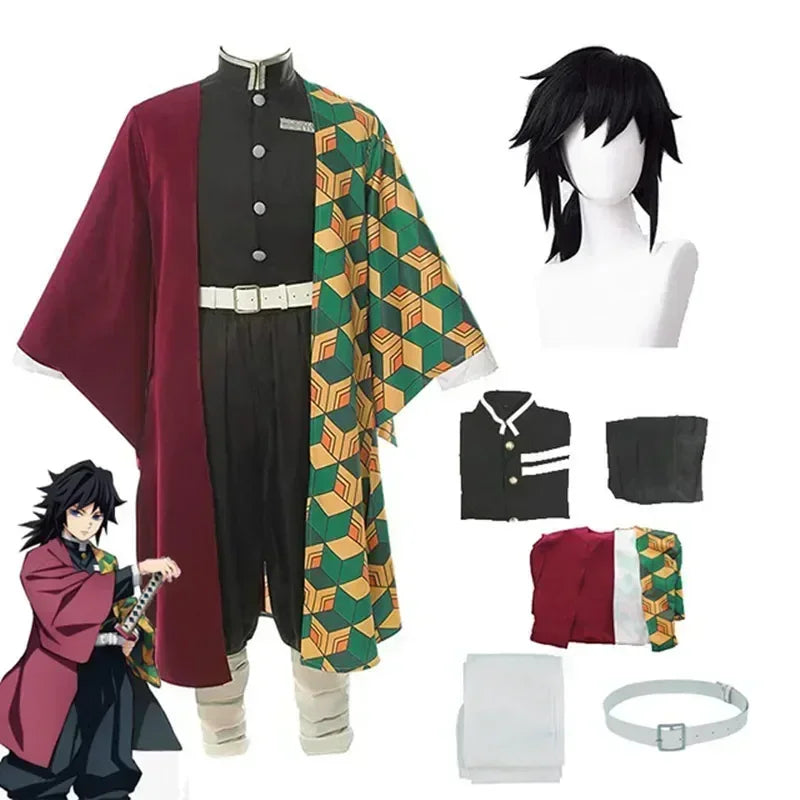90-Demon Slayer Nezuko Kamado Cosplay Kimono Women Halloween