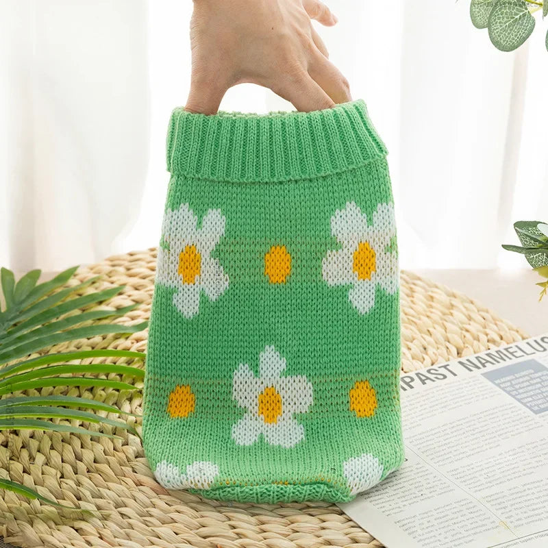 07-Autumn themed sweater for small pets.