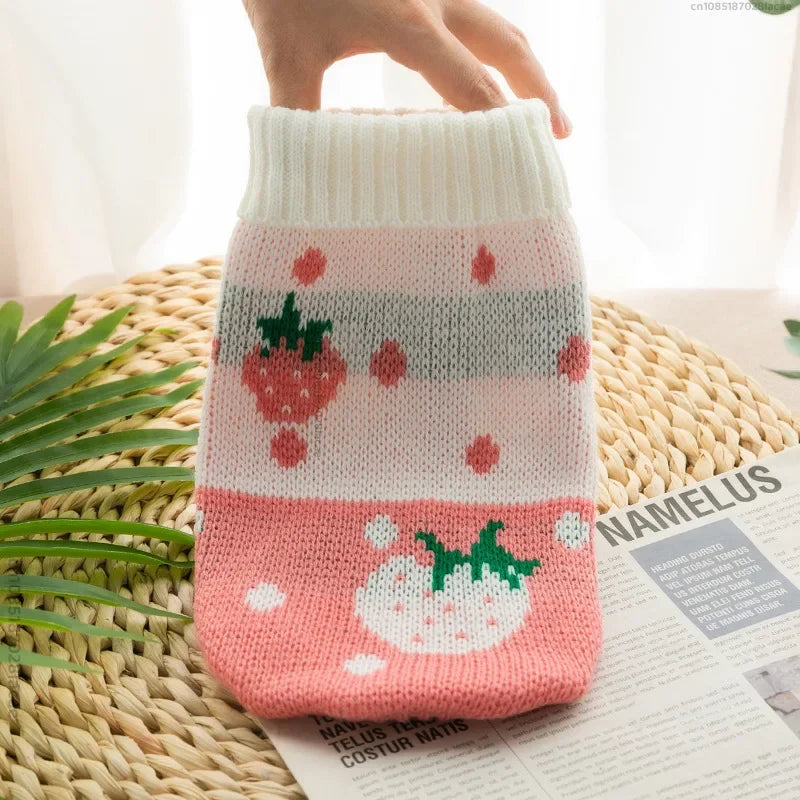 07-Autumn themed sweater for small pets.