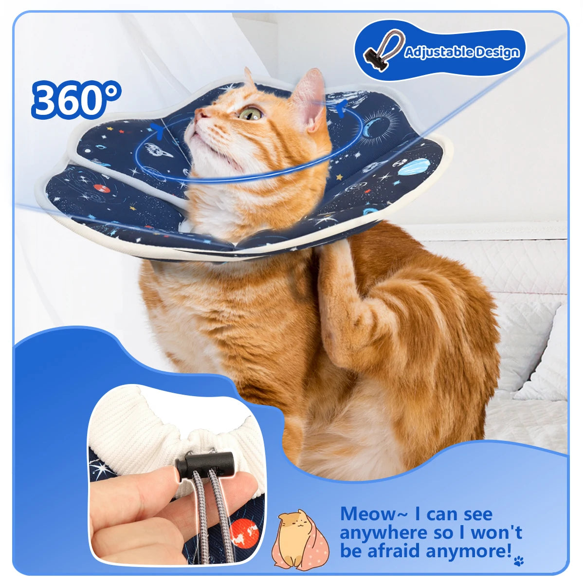 13-Collare elisabettiano, stampa a tema cartone animato