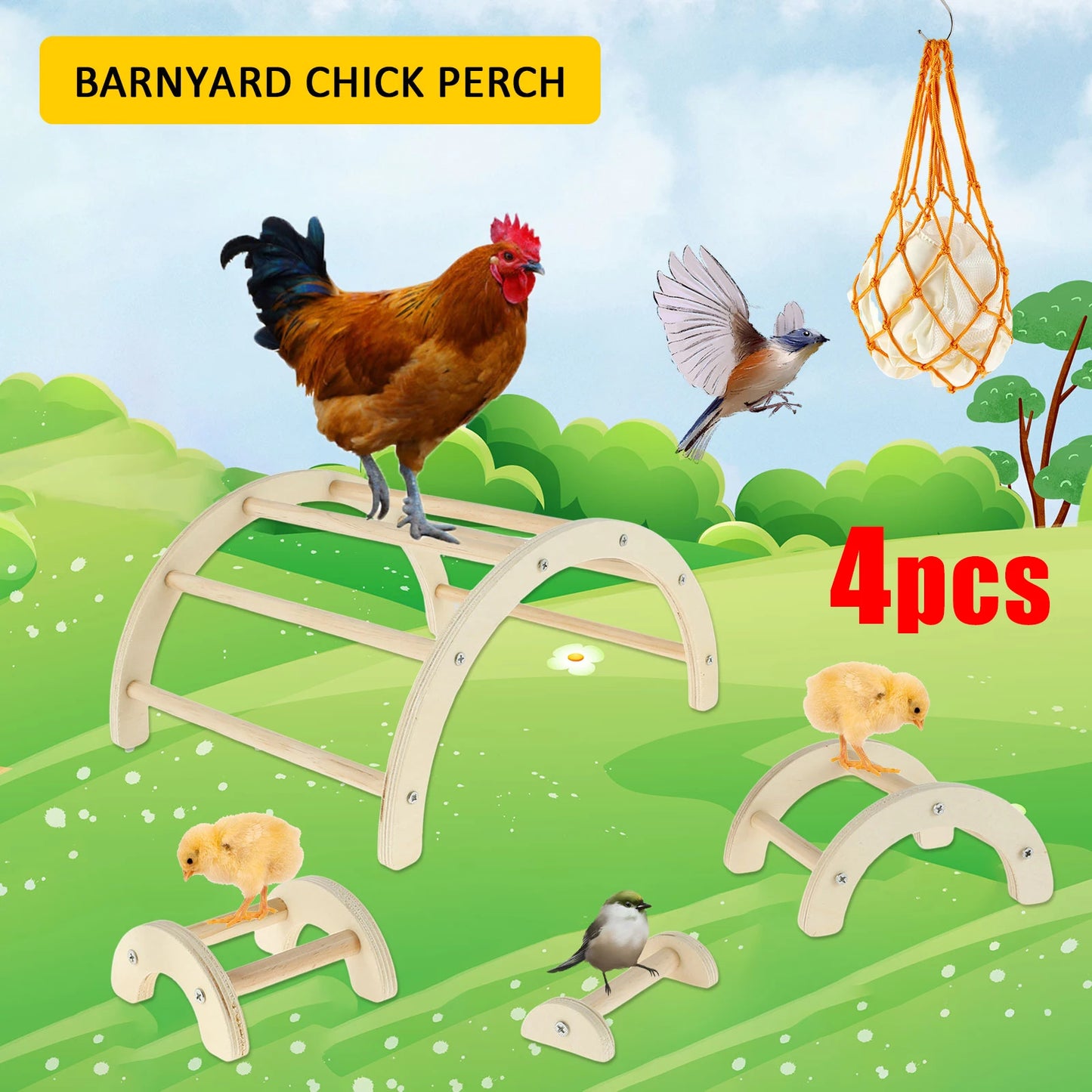 26-Four-piece fun game for farmyard animals