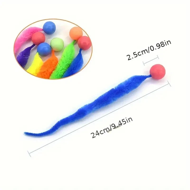 04-Colorful interactive stretchy pet toy.