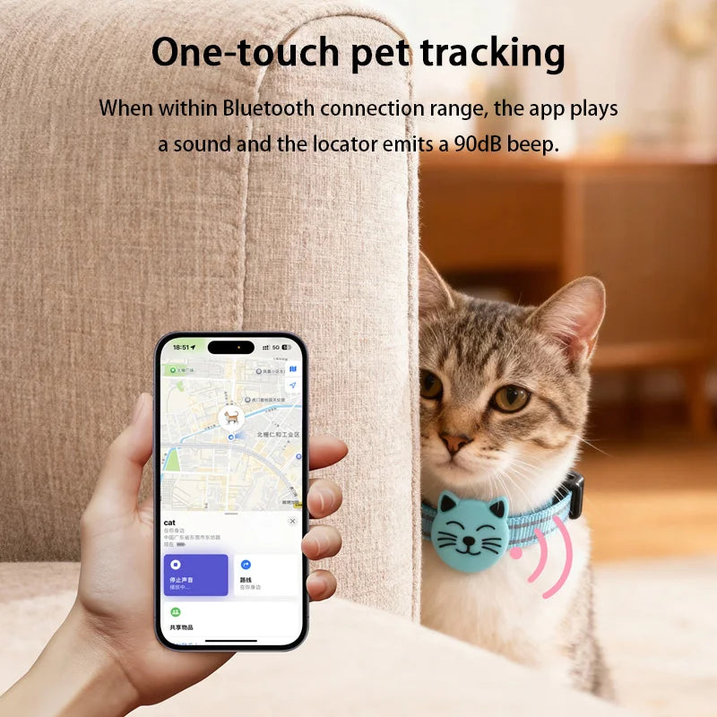 00-Localizzatore GPS Cani e Gatti Impermeabile - Compatibile Apple