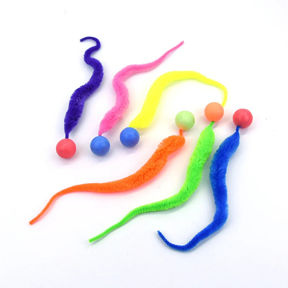04-Colorful interactive stretchy pet toy.