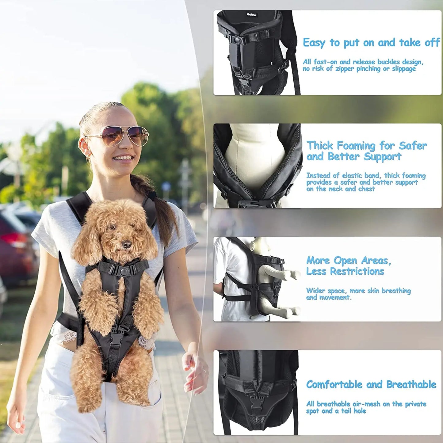 14-Backpack harness for your dog.