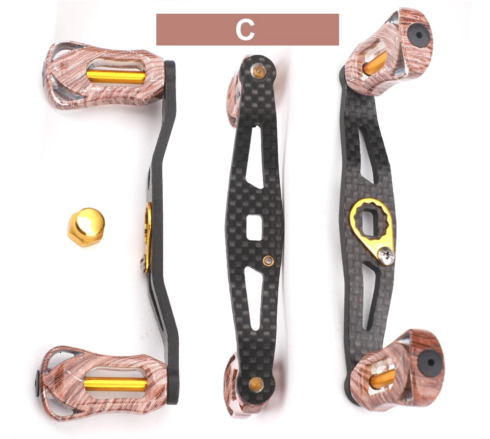 23-ROLLFISH Carbon Fiber Reel Handle Lightweight 19-29g.