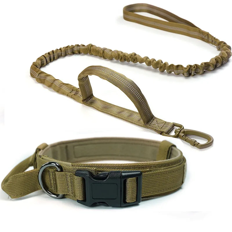 05-Adjustable Nylon Tactical Collar for Medium and Large Dogs