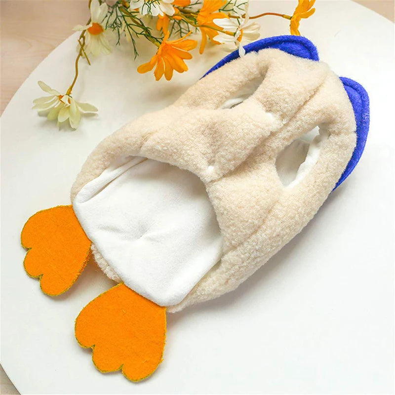 07-Costume per animali di piccola taglia a tema papero.