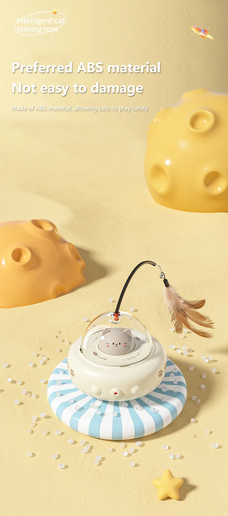 04-Smart Teaser Cat – Interactive Feather Toy for Cats