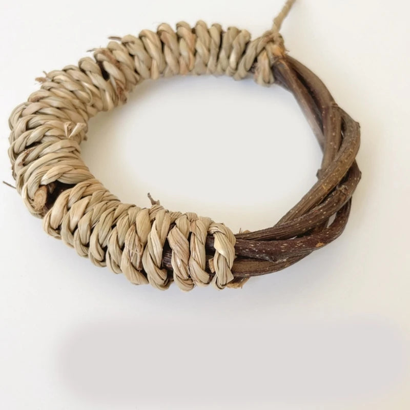 26-Natural Bird Play Ring – Straw, Wood, and Free Happiness