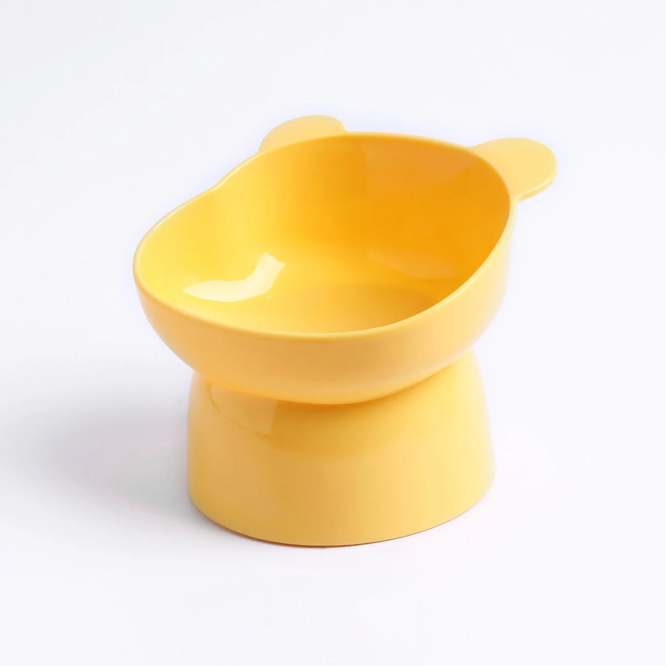08-Anti-regurgitation tilted bowl – Bear design, ideal for cats.