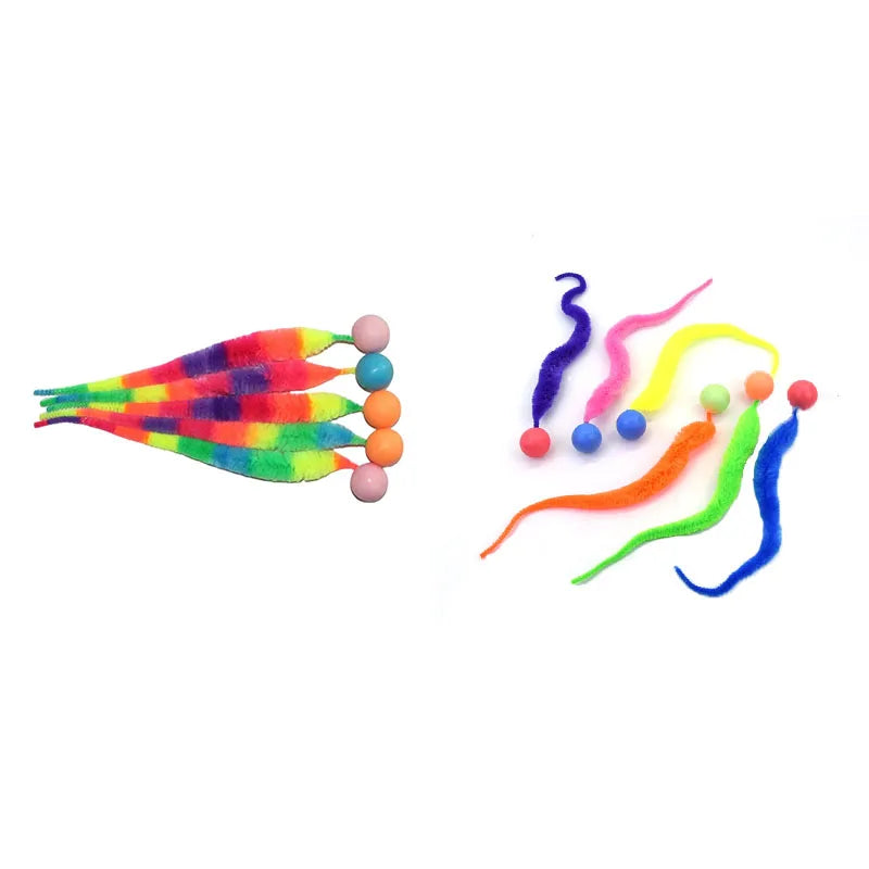 04-Colorful interactive stretchy pet toy.