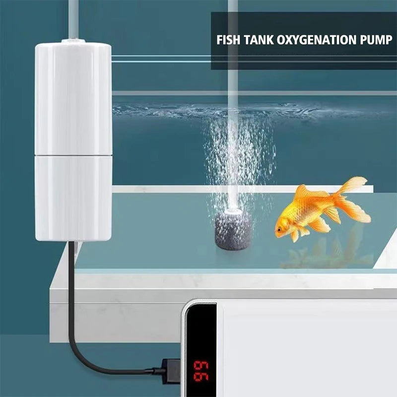 25-Portable Aquarium Air Pump – Mini USB Oxygenator