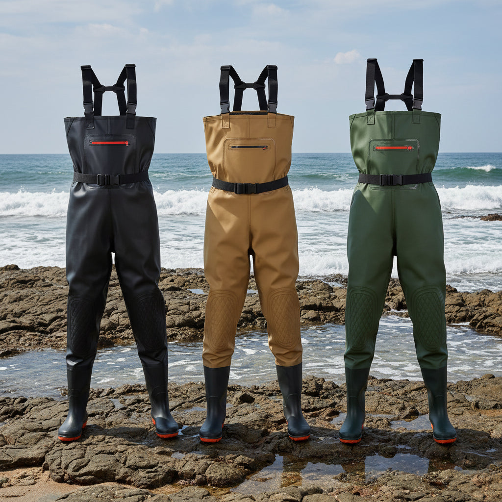 00-Stivali da pesca Impermeabile con Ginocchiere Rinforzate