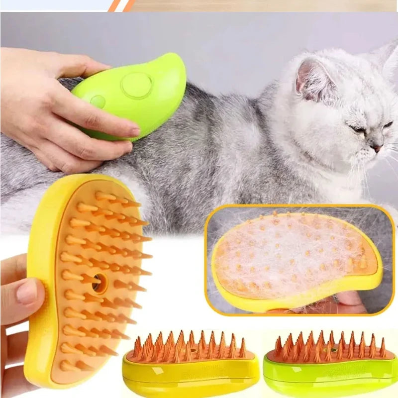 13-Steam Brush for Dogs and Cats – Cleaning, Massage, and Wellness 🐾