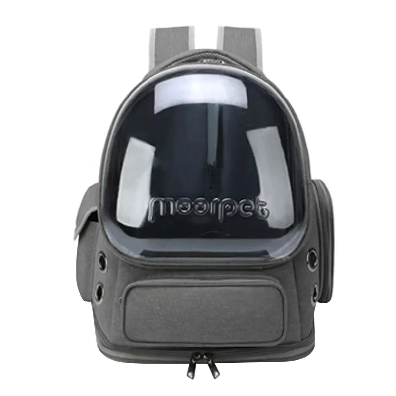 14-Transparent carrier backpack harness.