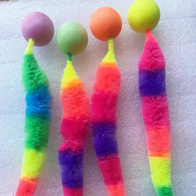 04-Colorful interactive stretchy pet toy.