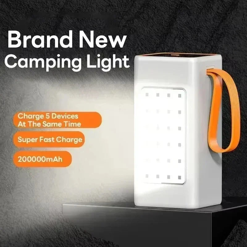 00-aPower Bank Outdoor Alta Capacità 120W - Ricarica Rapida Solare LED