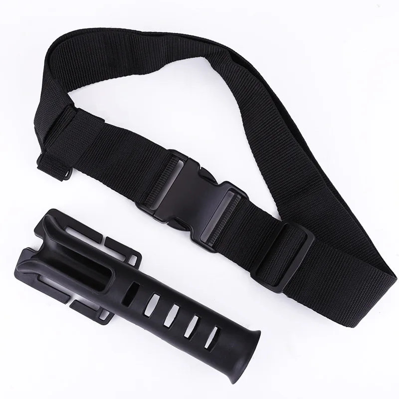 26-Belt holder for fishing rods.