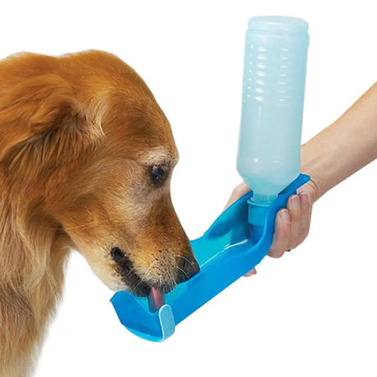 08-Borraccia portatile per cani – Dispenser d’acqua da viaggio 2 in 1.