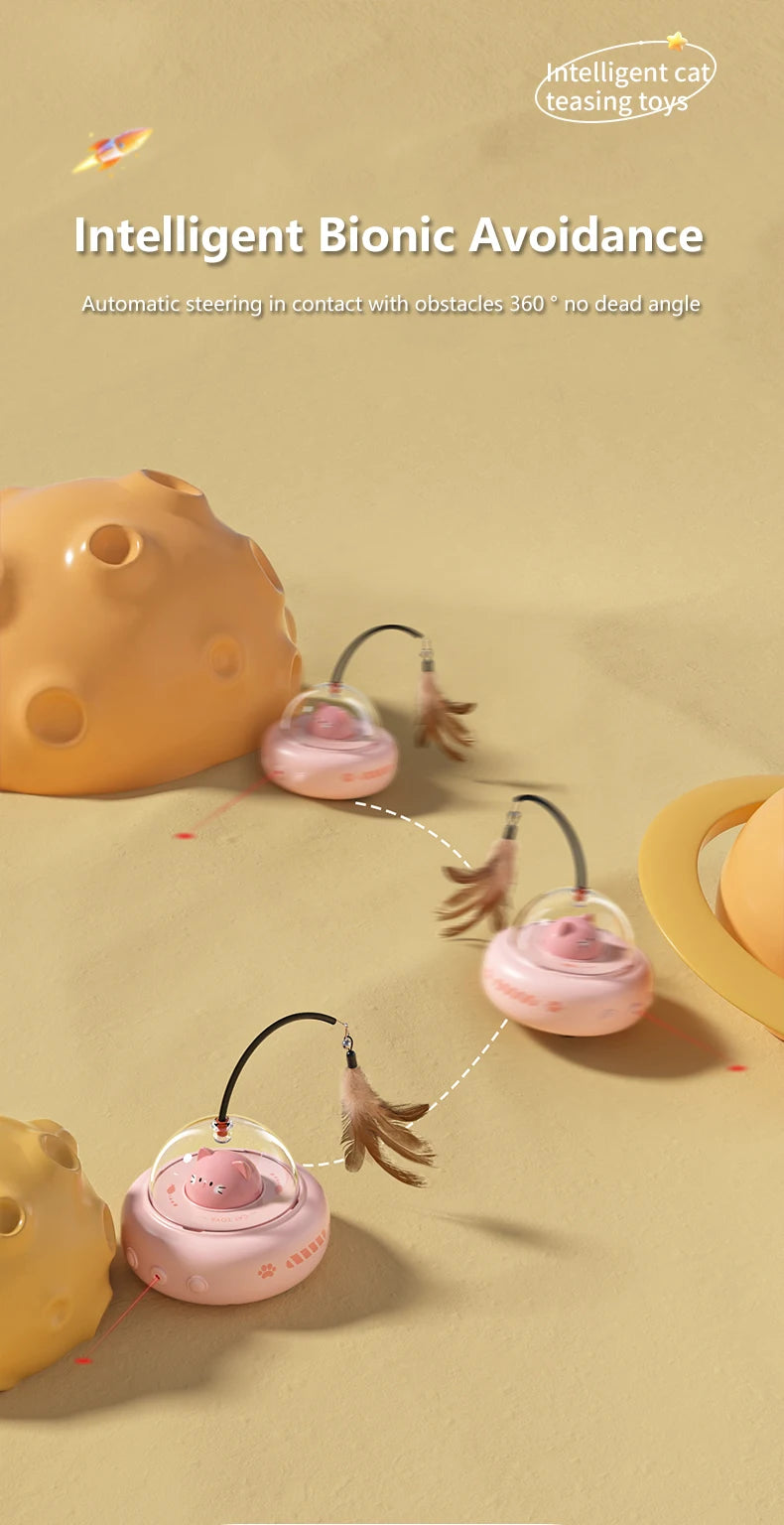 04-Smart Teaser Cat – Interactive Feather Toy for Cats