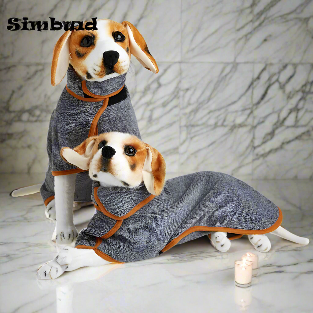 13-Soft as a caress, useful as a kiss! Super Absorbent Bathrobe for Happy Dogs 🛁💙