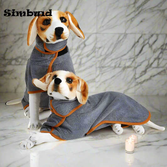 13-Morbido come una carezza, utile come un bacio! Accappatoio Super Assorbente per Cani Felici 🛁💙