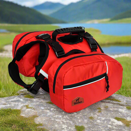 08-Zaino Removibile per Cani – Pettorina Pratica da Trekking