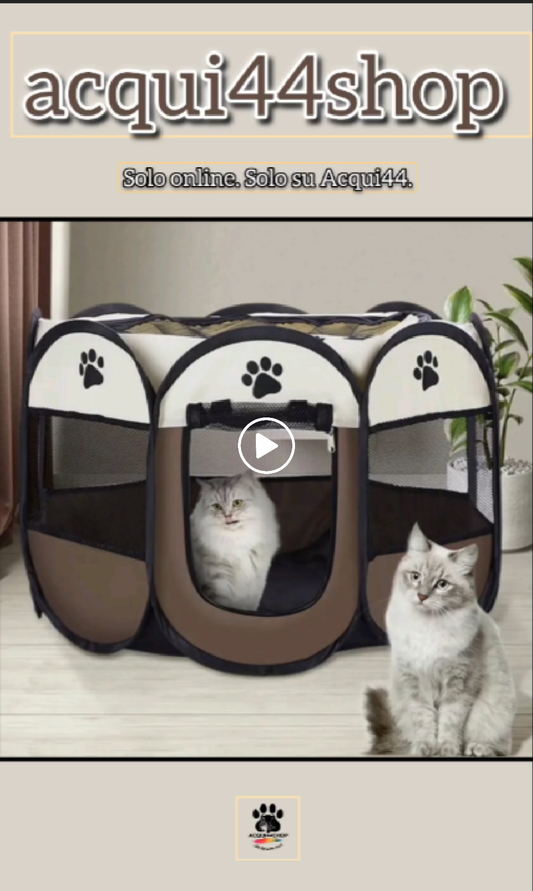 18a-Gabbia Ottagonale 73x43 cm per Cuccioli Gattini e Pulcini