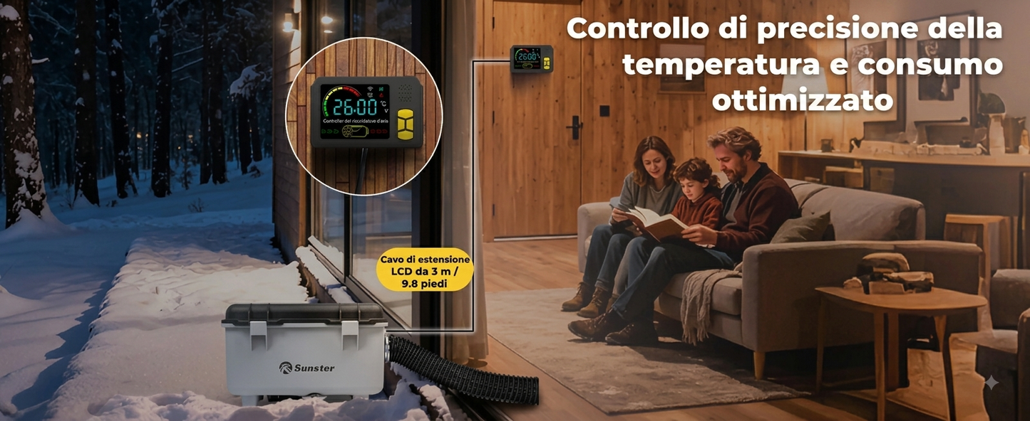 0-Riscaldatore a Gasolio Silenzioso 8KW con Telecomando e Temperatura Costante.(12V/24V/230V)